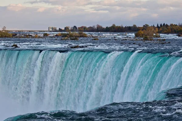 Schöner Hintergrund Mit Erstaunlichem Niagara Wasserfall — Stockfoto