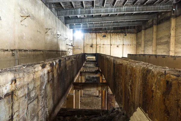 Ruinas Una Fábrica Industrial Muy Contaminada Lugar Era Conocido Como —  Fotos de Stock