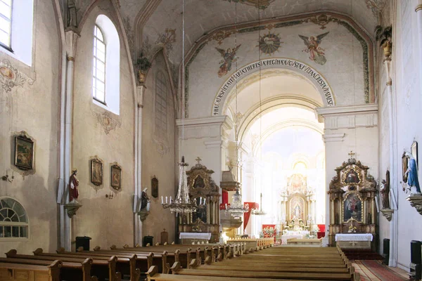 Interior Iglesia Ursulinelor Ciudad Sibiu Rumania — Foto de Stock