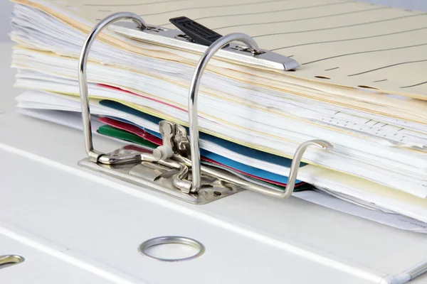 Detail Shot Typical Filled Document File — Stock Photo, Image