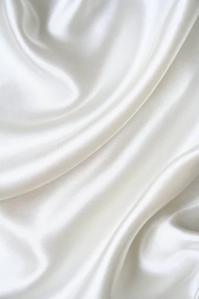Λείο Κομψό Λευκό Μετάξι Μπορεί Χρησιμοποιηθεί Φόντο — Φωτογραφία Αρχείου