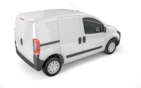 Pickup Carro Fundo Branco Simular Fácil Anúncio Algum Design Criativo — Fotografia de Stock