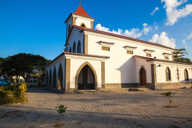 Dili, East Timor Jul 30 : The Church de So Antnio de Motael is the oldest Roman Catholic church in East Timor. It was rebuilt in 1955 in the old Portuguese style.  clipart