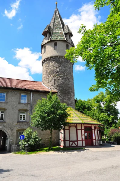 Una Torre Ravensburg Alta Suabia Baden Wuerttemberg Alemania — Foto de Stock