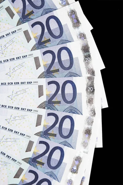 Деньги Детали Банкнот Размере Евро — стоковое фото