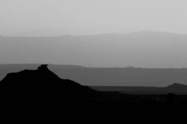 Imagem Deserto Bardenas Reales Navarra Espanha — Fotografia de Stock