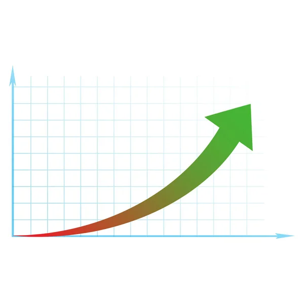 Arrow Diagram Business White — Stock Photo, Image