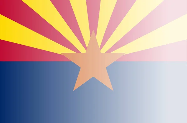 Arizona Eyaletinin Bayrağı Soldu — Stok fotoğraf