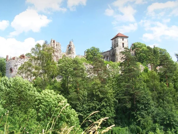 Vecchio Castello Rovina Durante Giorno — Foto Stock