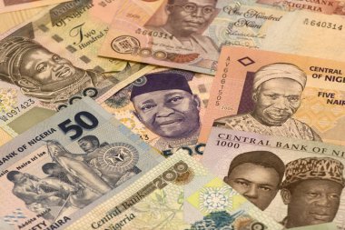 The naira is the currency of Nigeria. clipart
