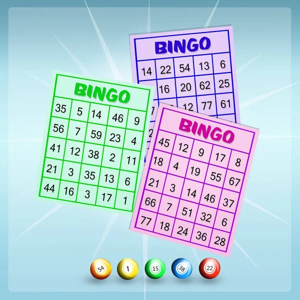 Illustrazione Bingo Primo Piano — Foto Stock