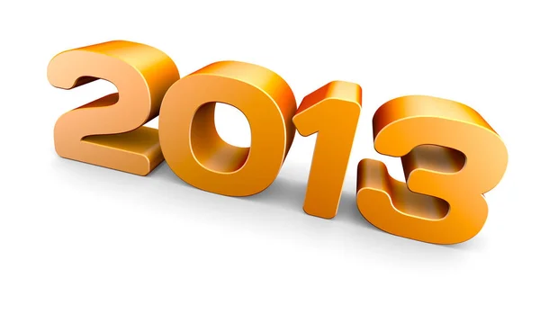Novo Ano 2013 Conceito Uma Renderização — Fotografia de Stock