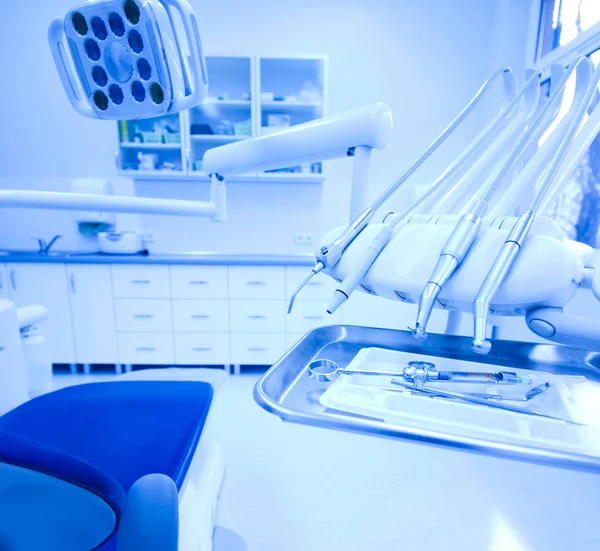 Εσωτερικό Οδοντιατρικής Κλινικής Φωτεινή Ιδέα Πολύχρωμου Τόνου — Φωτογραφία Αρχείου