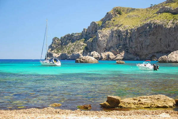 Krásná Pláž Ostrově Mallorca Španělsko — Stock fotografie