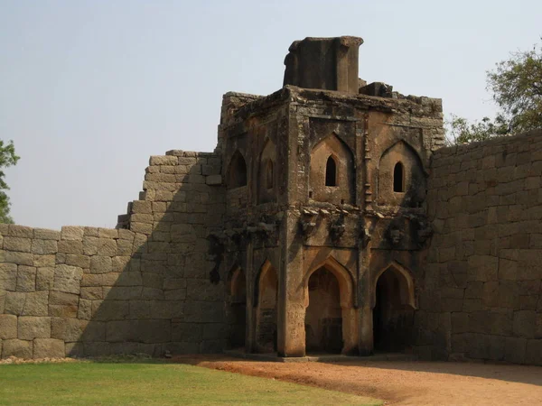 Una Antigua Torre Vigilancia Lotus Mahal Hampi India — Foto de Stock