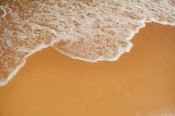 Хвиля Морський Піщаний Пляж Текстура Місце Тексту — стокове фото