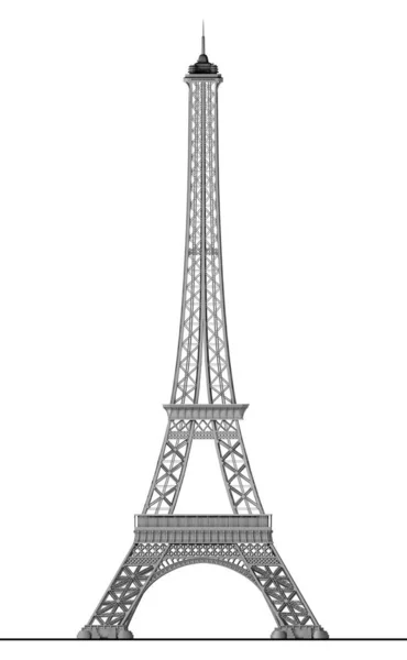 Eiffelova Věž Jedním Sedmi Divů Světa — Stock fotografie