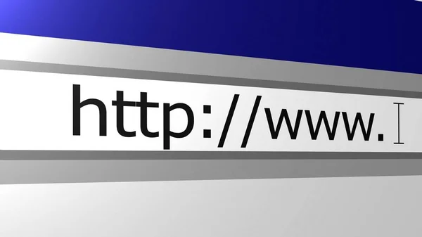 Adresszeile Des World Wide Web Browsers Verhältnis — Stockfoto