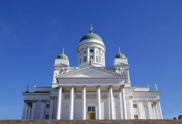 Cathédrale Helsinki Point Repère Helsinki Une Vue Frontale Contre Ciel — Photo