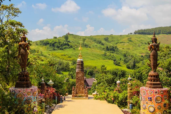 Arte Del Tempio Nella Provincia Phetchabun Thailandia — Foto Stock