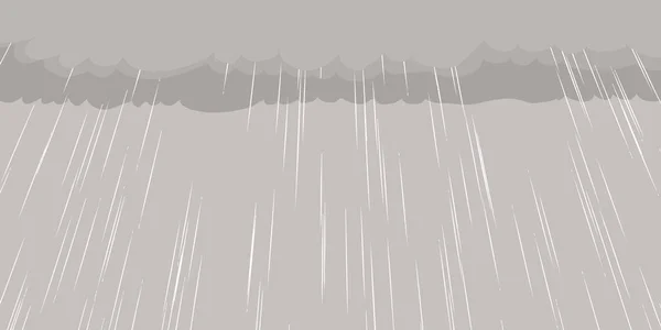 Background Cartoon Illustration Rain Falling Cloud — Stock Photo, Image