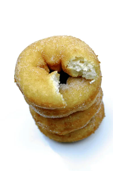 Donuts Lisos Aislados Sobre Fondo Blanco —  Fotos de Stock