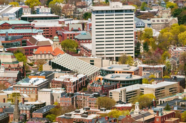 Luchtfoto Van Campus Van Harvard Universiteit — Stockfoto