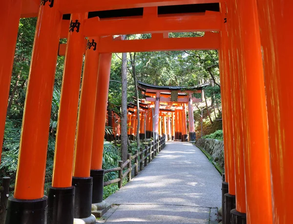 Santuário Fushimi Inari Taisha Kyoto Japão Famoso Por Seus Muitos — Fotografia de Stock