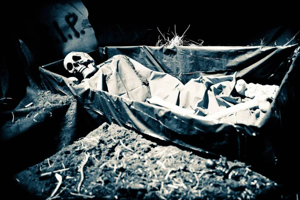 Скелет Куклы Хэллоуина — стоковое фото