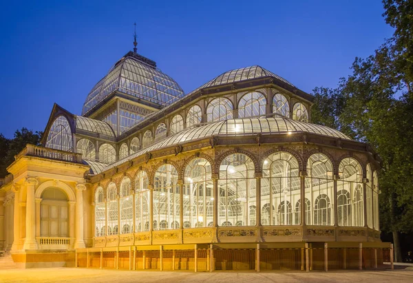 Palácio Cristal Parque Buen Retiro Madrid — Fotografia de Stock