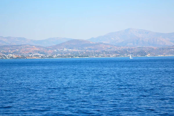 Hajó Görögország Szigetekről Földközi Tenger — Stock Fotó