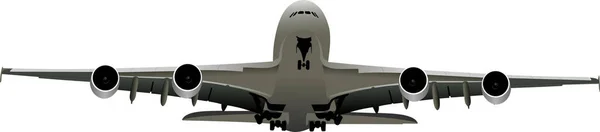 Beyaz Uçak Yakın Çekim — Stok fotoğraf