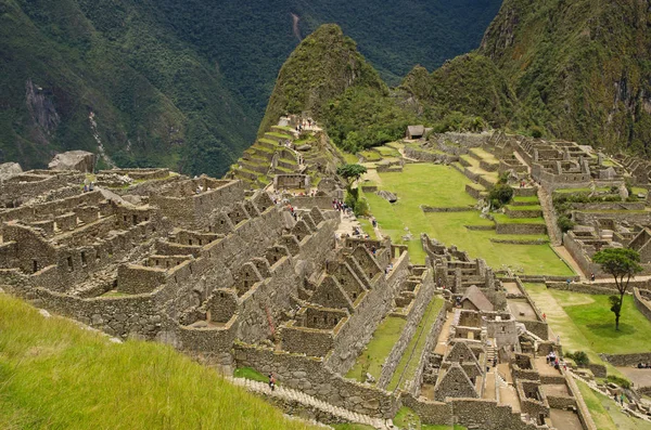 Las Ruinas Sitio Inca Machu Picchu Perú Patrimonio Humanidad Por — Foto de Stock