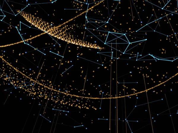 Глобальна Мережа Обмін Даними Всій Планеті Земля Візуалізація — стокове фото