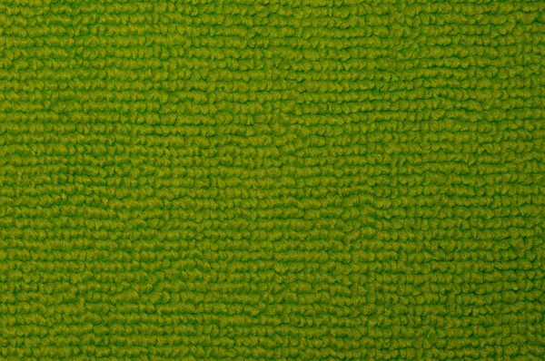 绿色室内暖软地毯的特写 — 图库照片