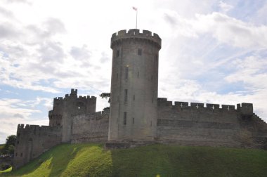 Warwick Castle in England clipart