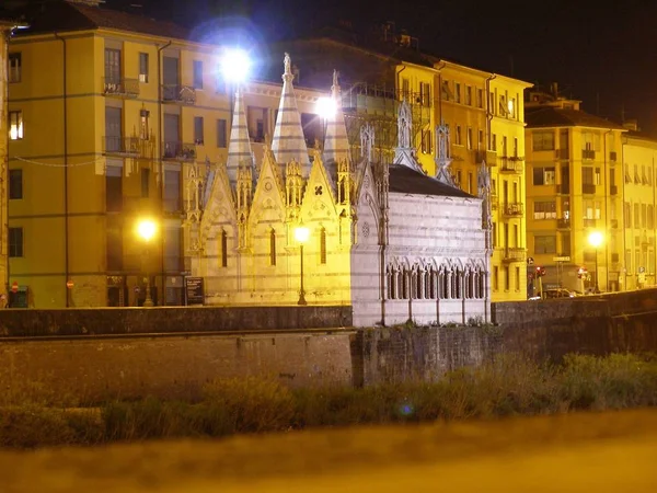 Pisa Toskana Ortaçağ Küçük Kasaba — Stok fotoğraf