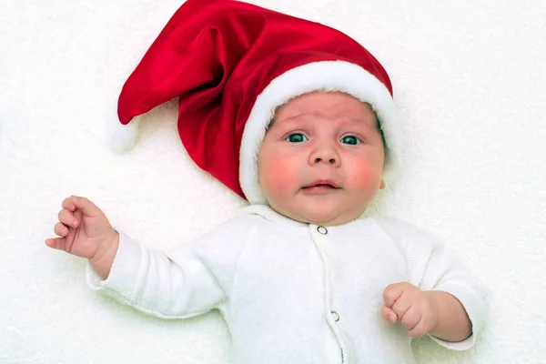 Bebé Vestido Como Santa Claus —  Fotos de Stock