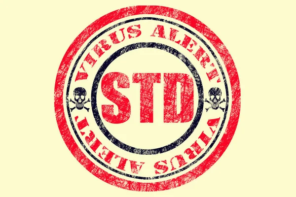 STD Virus Alert Concept — Stock Image Std Virus Alert Concept Stock Picture