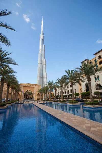 Pohled Burj Khalifa Nejvyšší Budova Světě 829 Vysoká — Stock fotografie