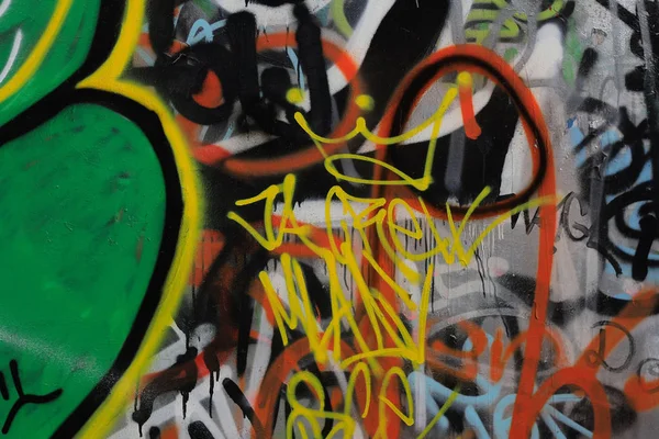 Abstraktní Pouliční Umění Jako Barevný Vandalismus — Stock fotografie