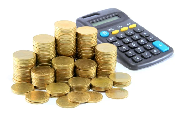 Ordenador Ratón Calculadora Monedas —  Fotos de Stock