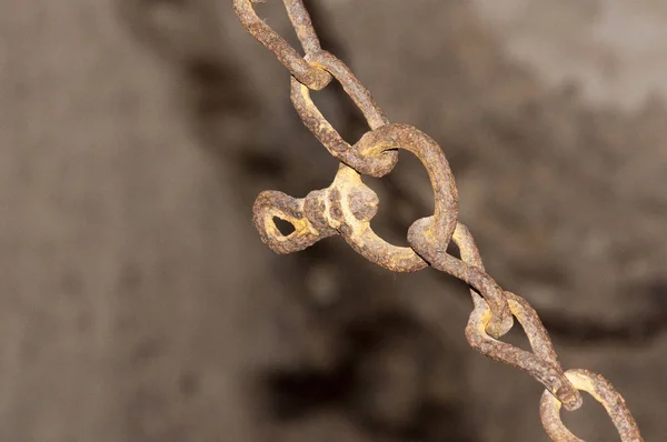 High Resolution Image Chain Ancient Iron Fetters Rusty Chain — Stock Photo, Image