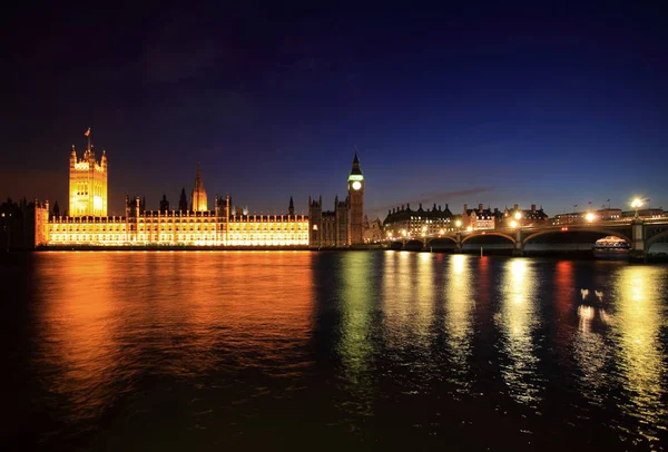 Big Ben Westminster Bij Nacht Londen — Stockfoto