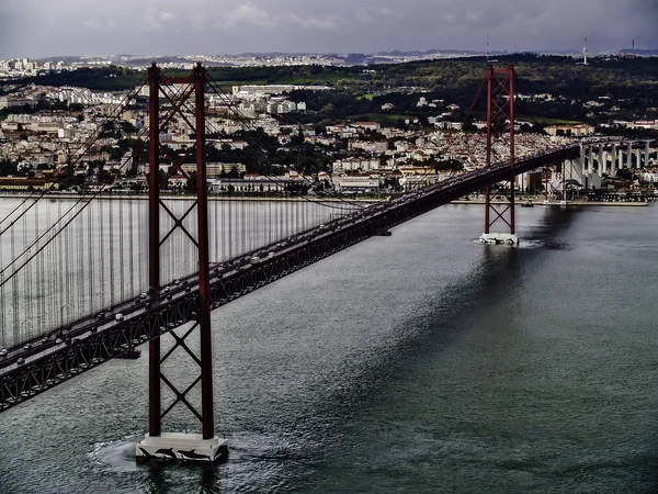 Lisboa Noviembre 2012 Abril Puente Construido 1966 Por United Stated — Foto de Stock