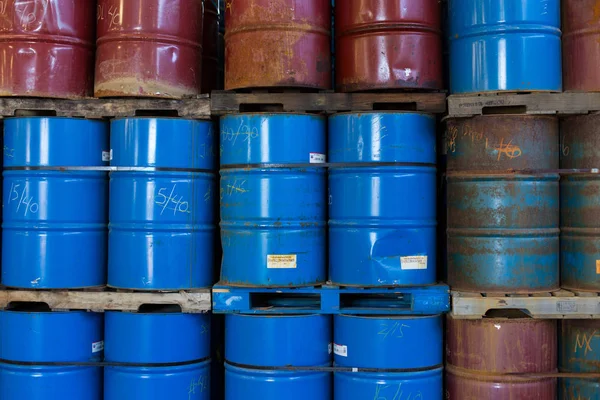 Several Barrels Toxic Waste Dump Stock Photo by ©YAYImages 258875636