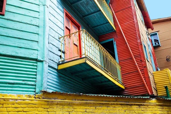 Les Bâtiments Colorés Boca Buenos Aires Argentine — Photo