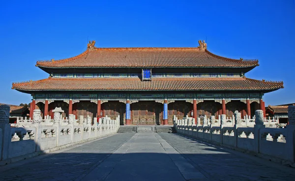 Ιστορικό Μουσείο Απαγορευμένη Πόλη Στο Κέντρο Του Πεκίνου — Φωτογραφία Αρχείου