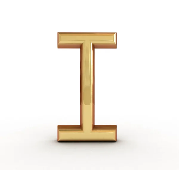 Jedna Litera Złotego Alfabetu — Zdjęcie stockowe