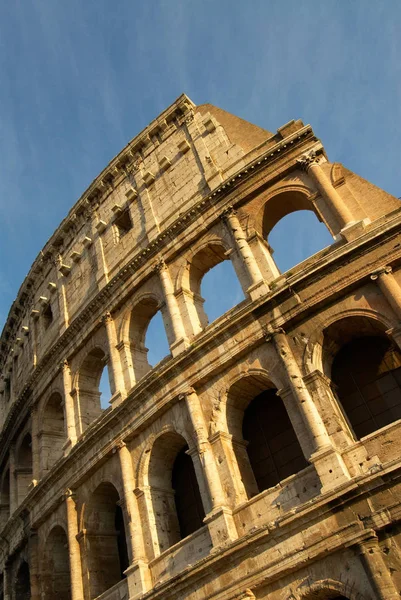 Colosseum Elliptisch Amfitheater Centrum Van Stad Rome Italië — Stockfoto